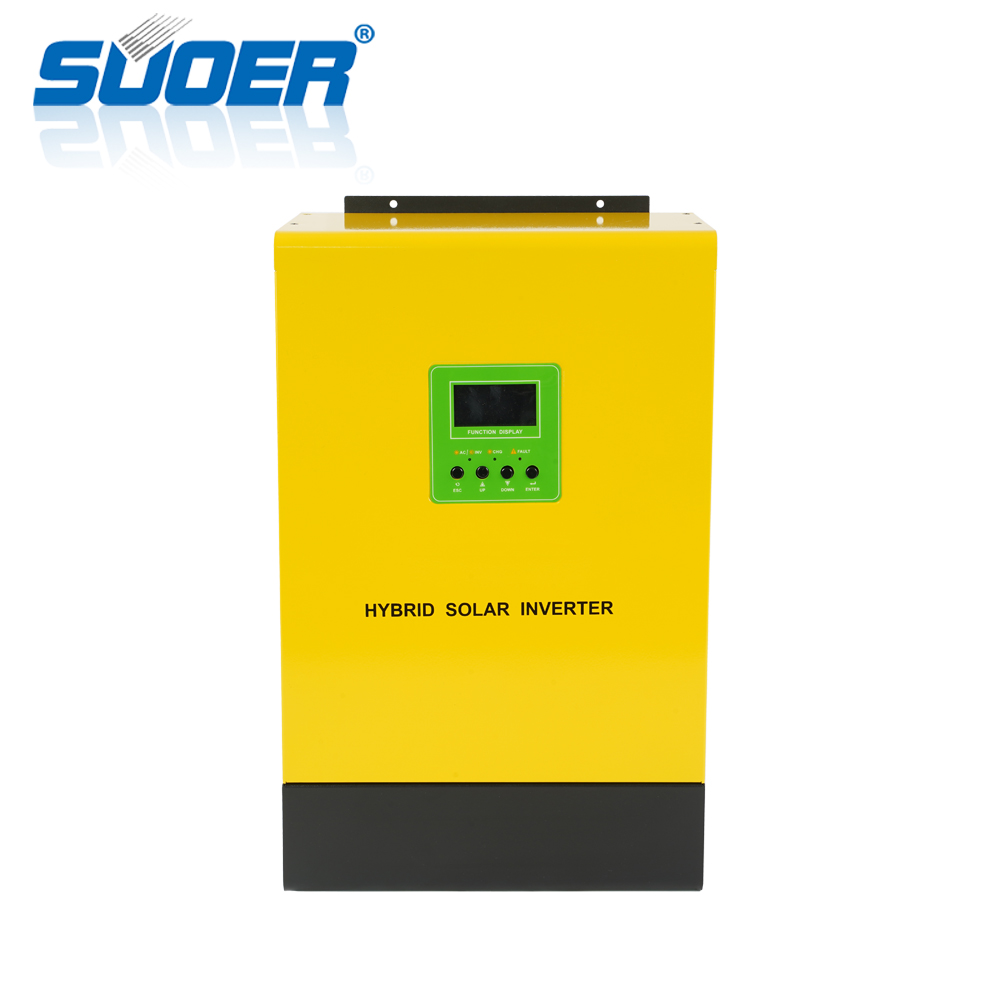 Suoer 48V 230V 5KVA 5000W ,  off grid built-in MPPT solar charge controller, hybrid solar power inverter